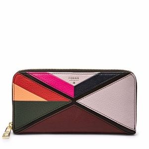 Fossil Sydney Patchwork zip around wallet
